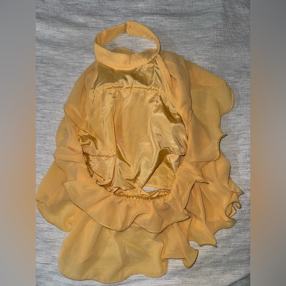 Yellow Ruffled Shirt - Picture 2 of 4